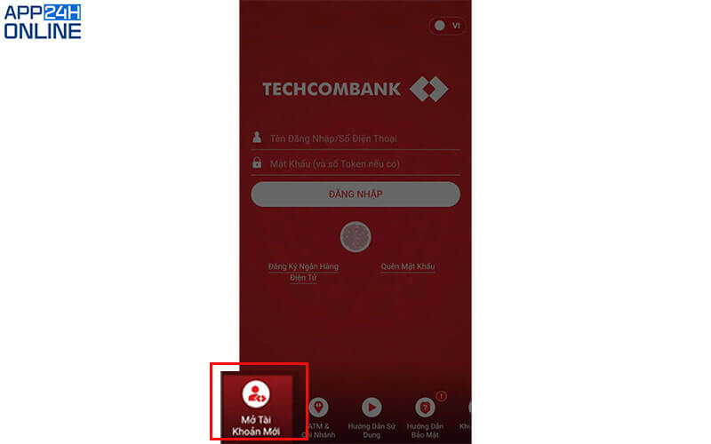 Cách làm thẻ ngân hàng techcombank online trên điện thoại