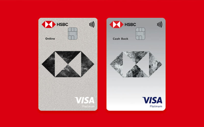 Biểu phí và lãi suất thẻ tín dụng HSBC Visa Bạch Kim Online