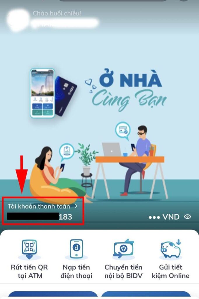 Tra cứu khi quên số tài khoản BIDV trên Smart Banking 03