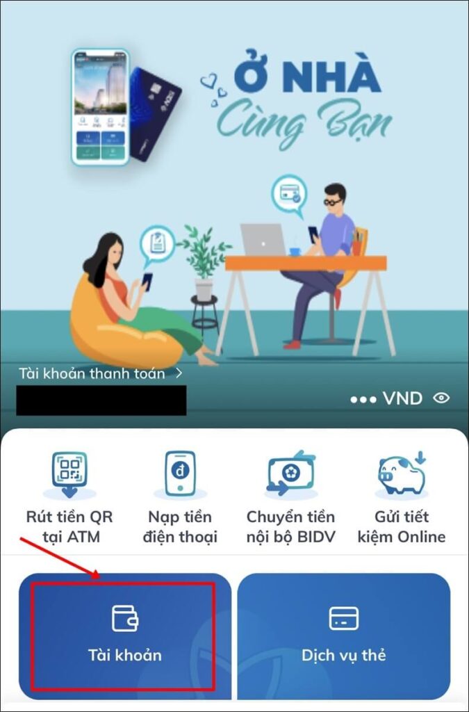 Tra cứu khi quên số tài khoản BIDV trên Smart Banking 04