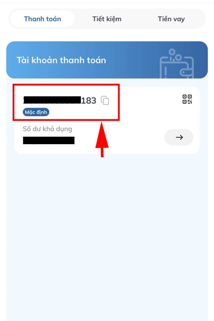 Tra cứu khi quên số tài khoản BIDV trên Smart Banking 05