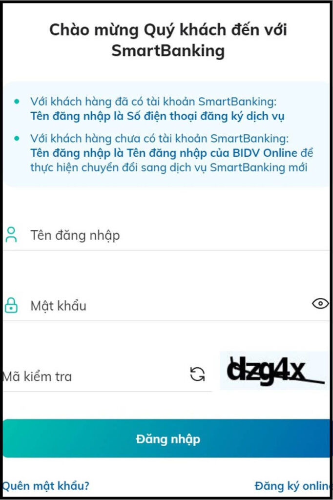 Tra số tài khoản ngân hàng bidv trên Website và cách kiểm tra số dư tài khoản BIDV 01