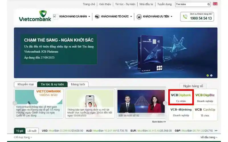 Xem sao kê online Vietcombank qua Internet Banking