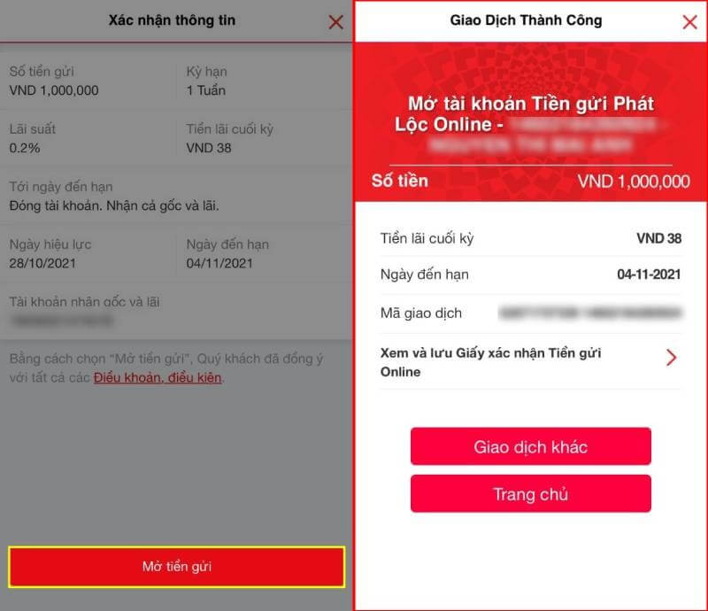 Cách gửi tiết kiệm Techcombank trên App Techcombank Mobile