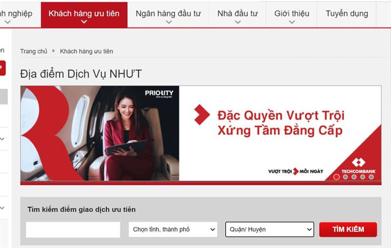 Cách Tra Cứu Thời Gian Làm Việc Tại Các Chi Nhánh Techcombank